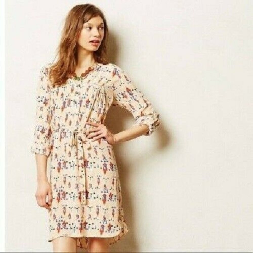 Anthropologie Dolan Left Coast Aztec Dress-Size P8
